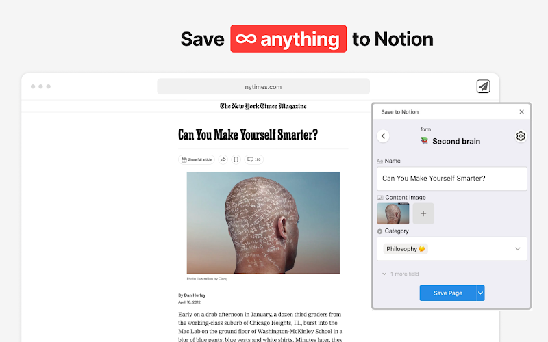 4. Save to Notion – Best Chrome Extension for Organizing and Clipping Web Content