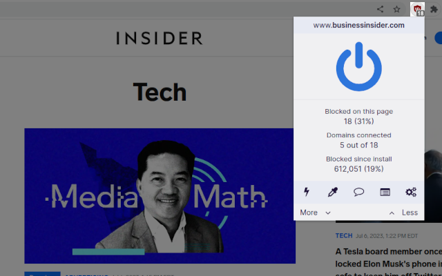 2. uBlock Origin – Best Chrome Extension for Blocking Ads and Distractions