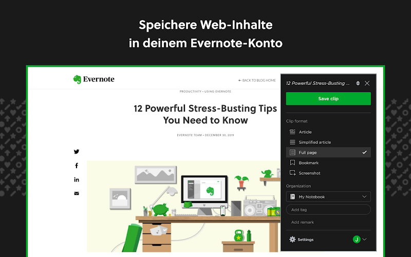 7. Evernote Web Clipper – Best for Web Clipping